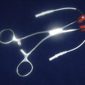 Bi-polar STAINLESS STEEL FORCEPS CLAMP ELECTRODE for TENS and EMS units as well as erotic e-Stim units like Pes, Rimba, Eros Tek, etc.